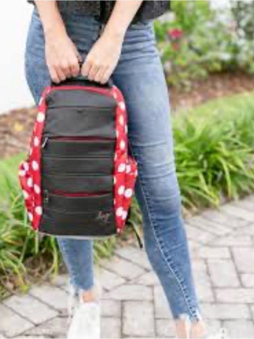 Lug Hopper Backpack Black Large Dot - Disney/Mickey Mouse Themed Print